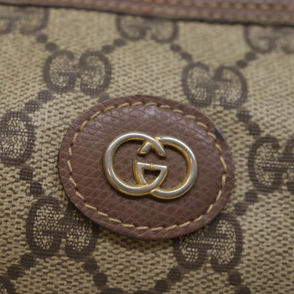 GUCCI GG Supreme Boston Bag PVC Beige 002 123 6842 yk12081