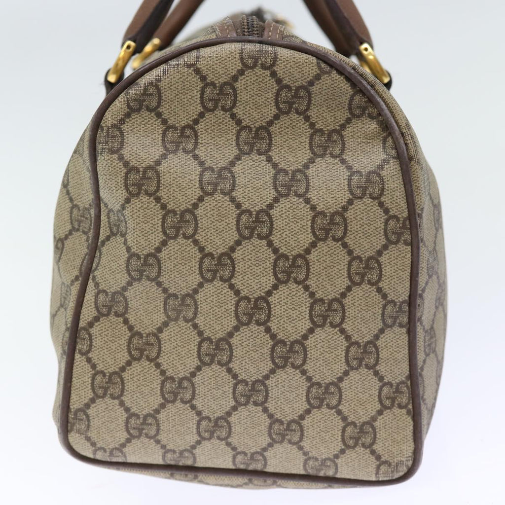 GUCCI GG Supreme Boston Bag PVC Beige 002 123 6842 yk12081