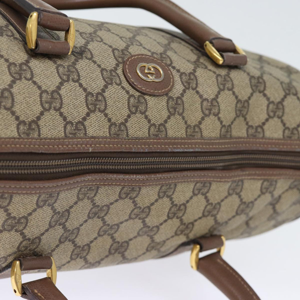 GUCCI GG Supreme Boston Bag PVC Beige 002 123 6842 yk12081