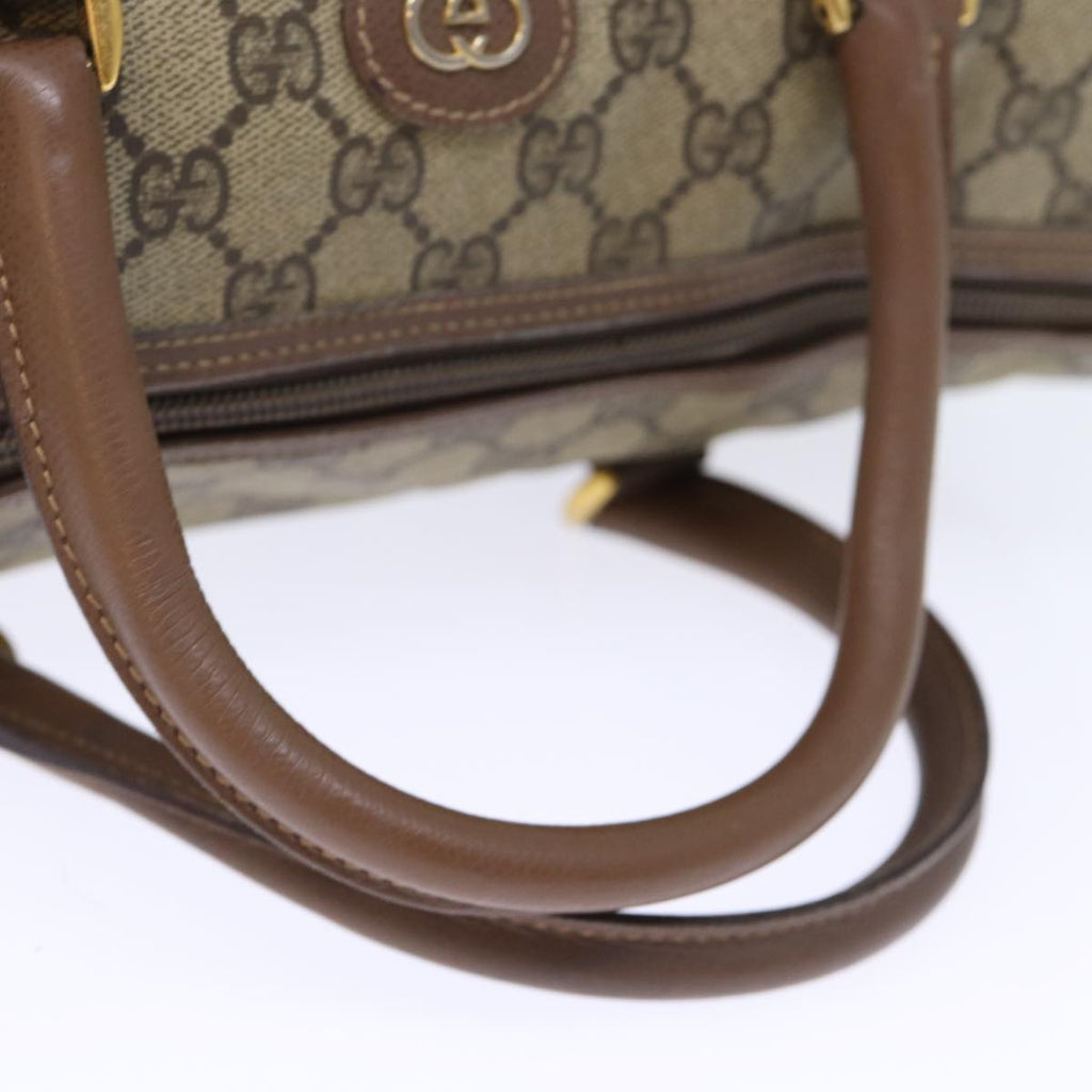 GUCCI GG Supreme Boston Bag PVC Beige 002 123 6842 yk12081
