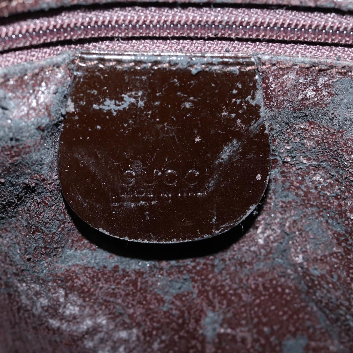 GUCCI Tote Bag Suede Brown yk12084