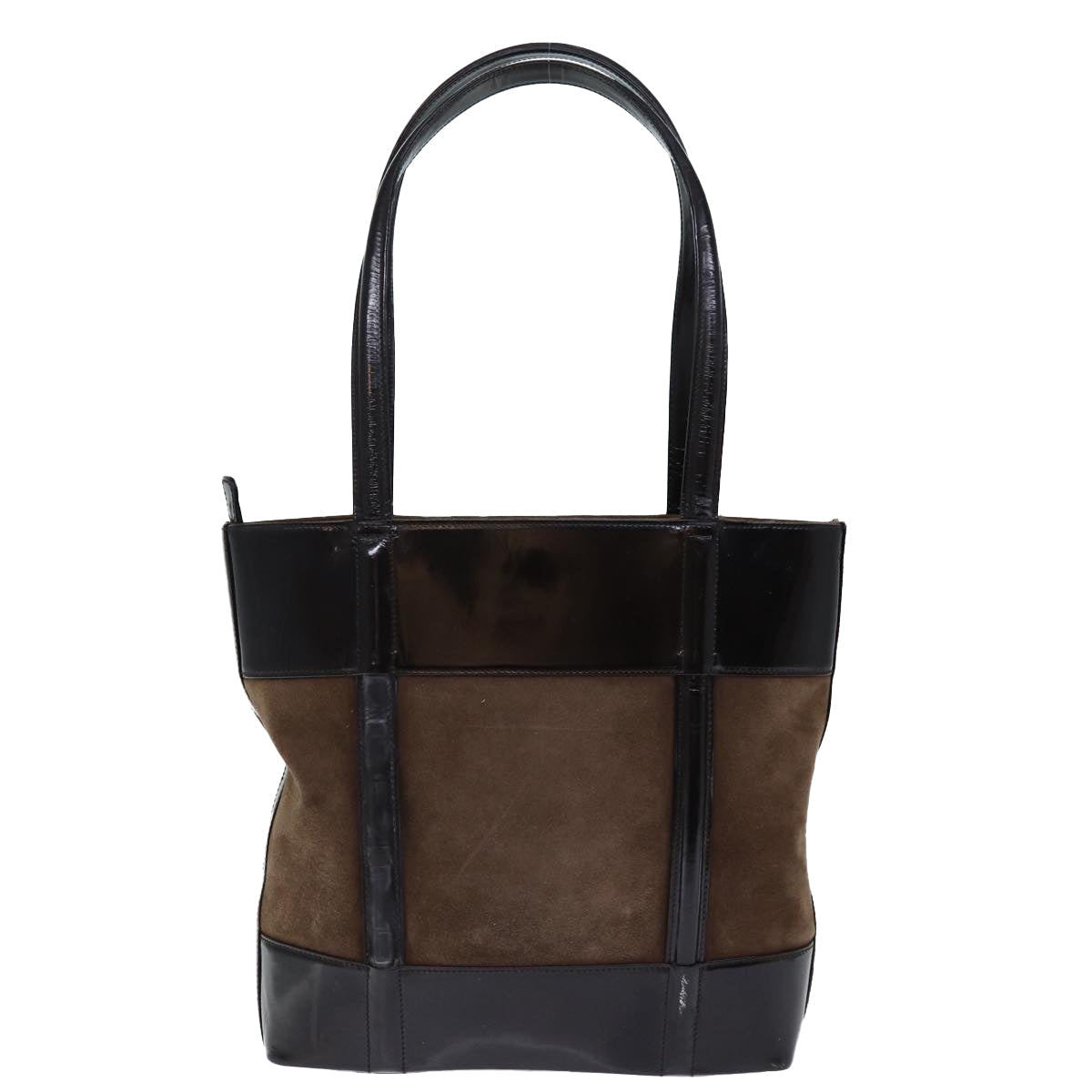 GUCCI Tote Bag Suede Brown yk12084