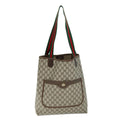GUCCI GG Supreme Web Sherry Line Tote Bag Beige Red Green 40 02 003 yk12095