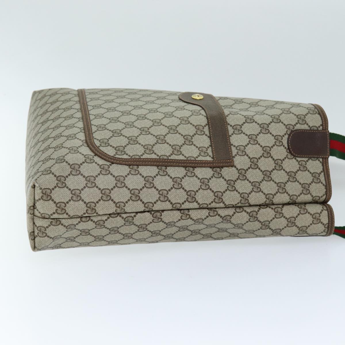 GUCCI GG Supreme Web Sherry Line Tote Bag Beige Red Green 40 02 003 yk12095