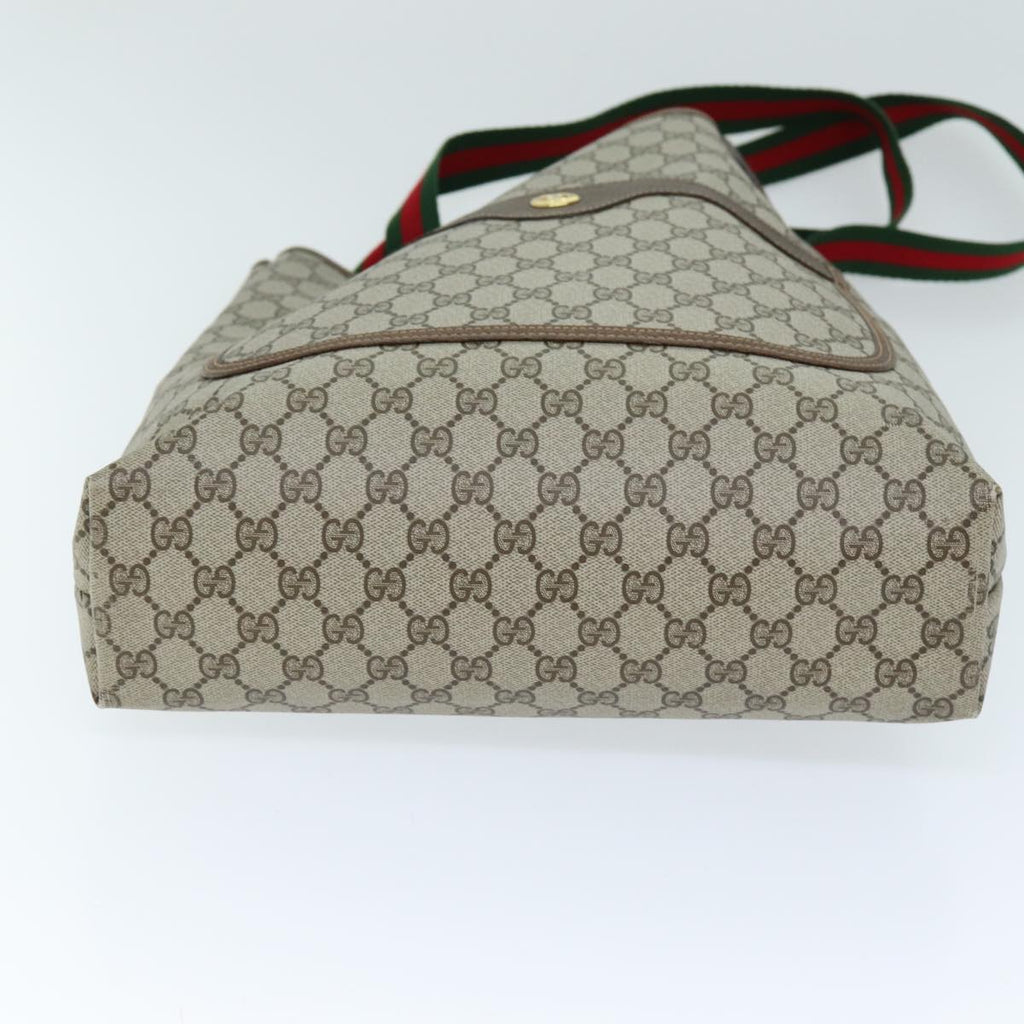GUCCI GG Supreme Web Sherry Line Tote Bag Beige Red Green 40 02 003 yk12095