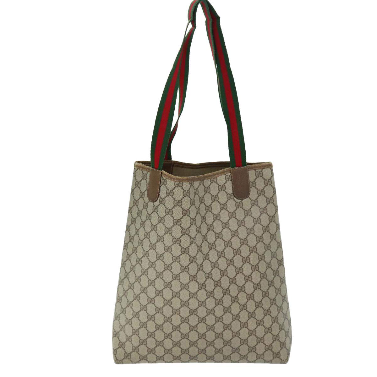 GUCCI GG Supreme Web Sherry Line Tote Bag Beige Red Green 40 02 003 yk12106