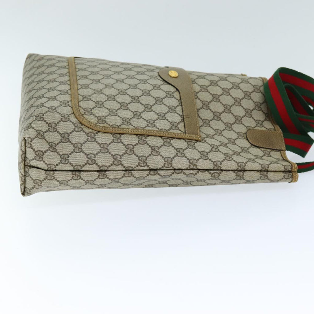GUCCI GG Supreme Web Sherry Line Tote Bag Beige Red Green 39 02 003 yk12120