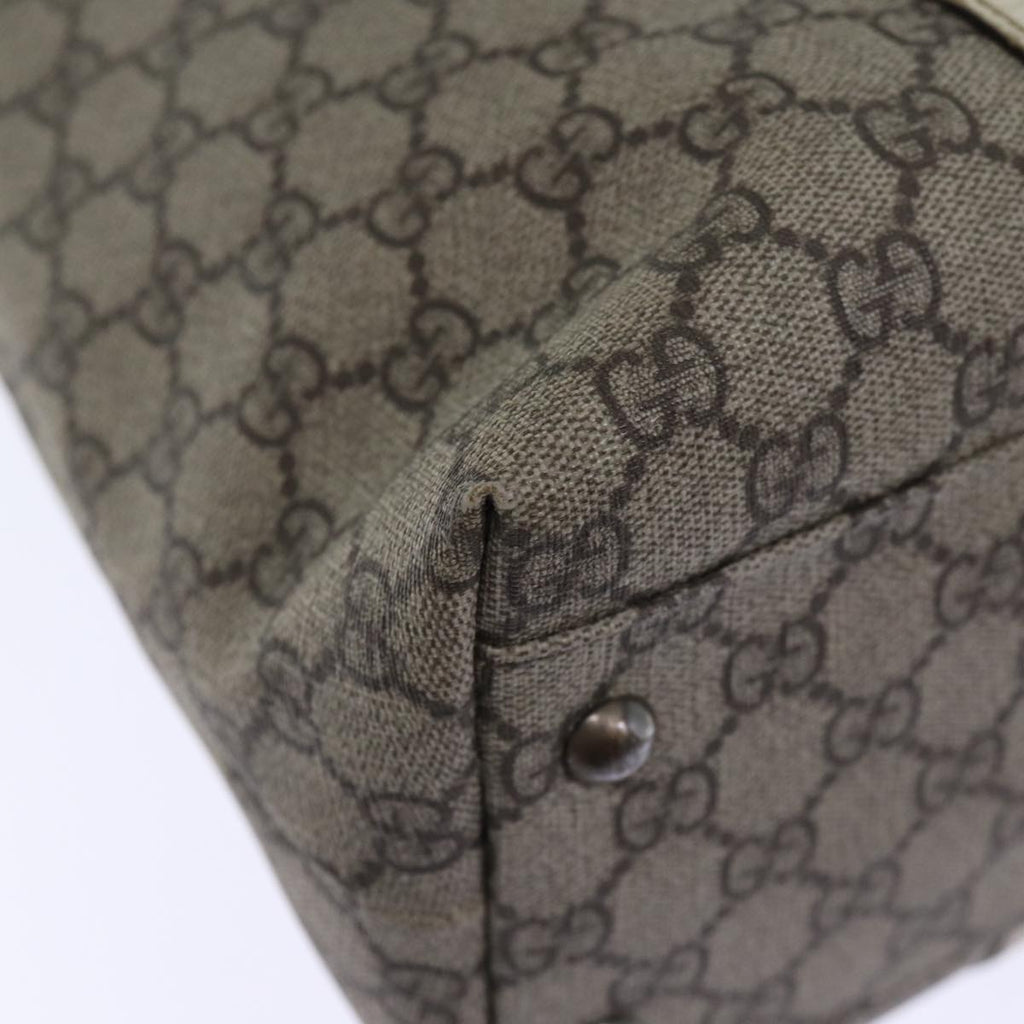 GUCCI GG Supreme Tote Bag PVC Beige 114595 yk12126