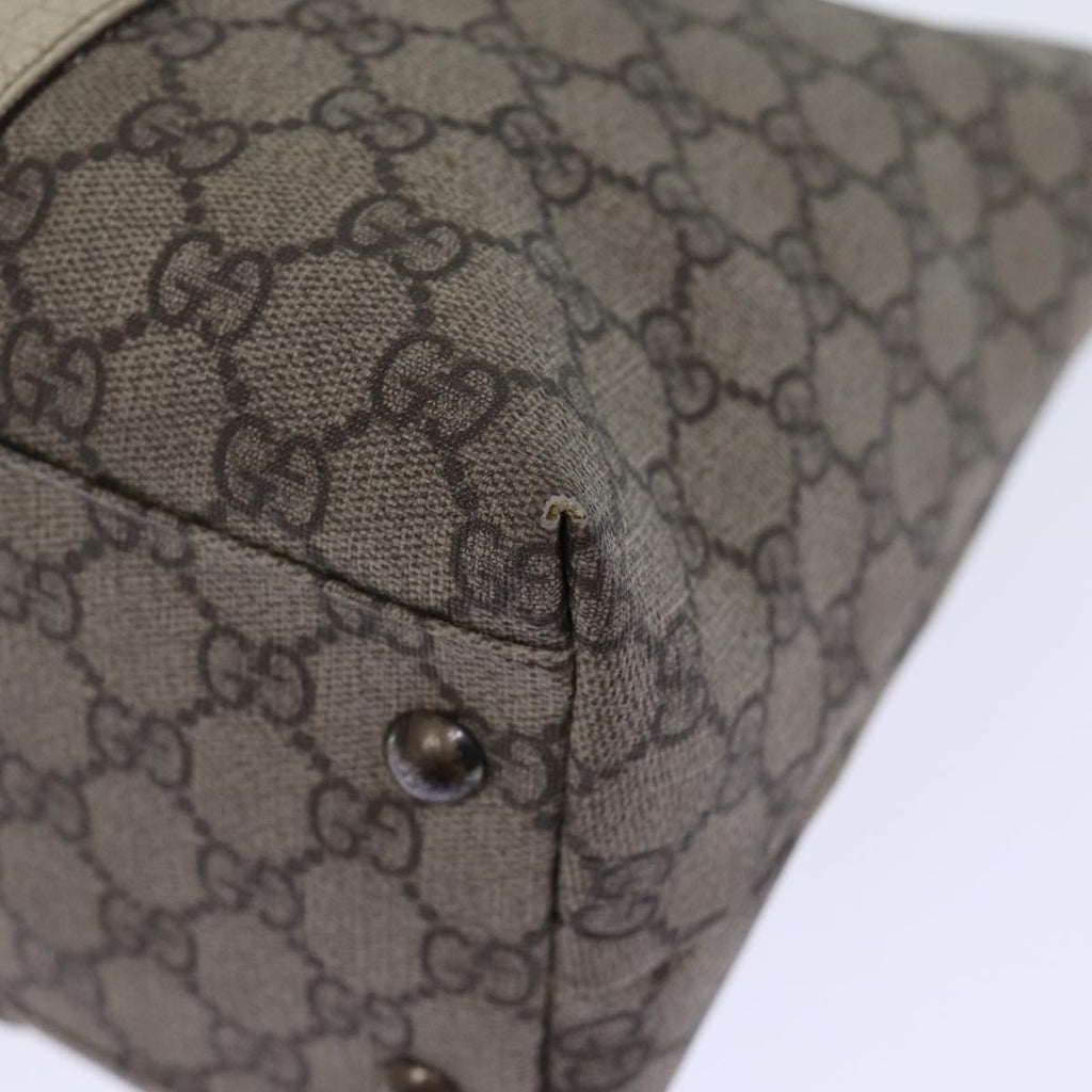 GUCCI GG Supreme Tote Bag PVC Beige 114595 yk12126