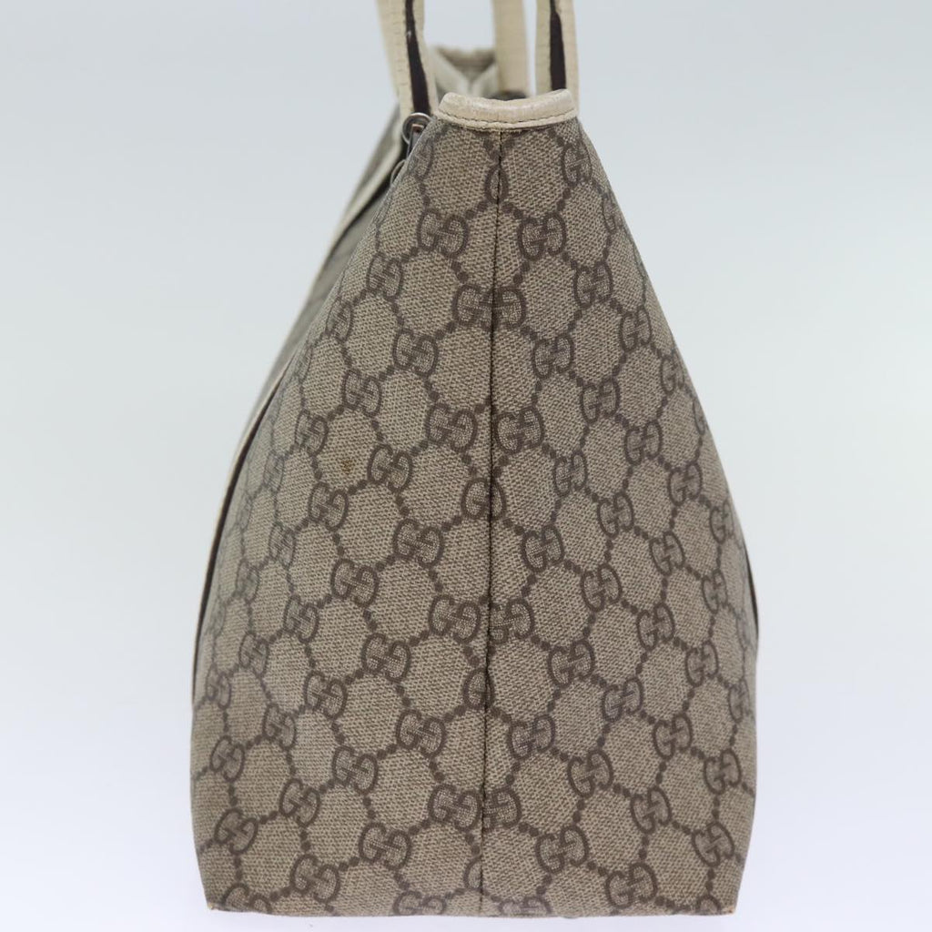 GUCCI GG Supreme Tote Bag PVC Beige 114595 yk12126