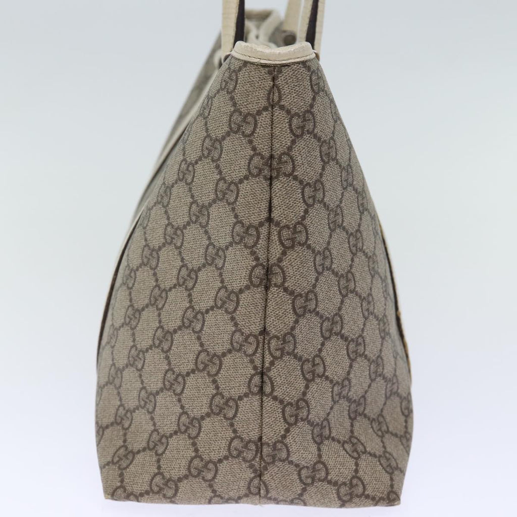 GUCCI GG Supreme Tote Bag PVC Beige 114595 yk12126