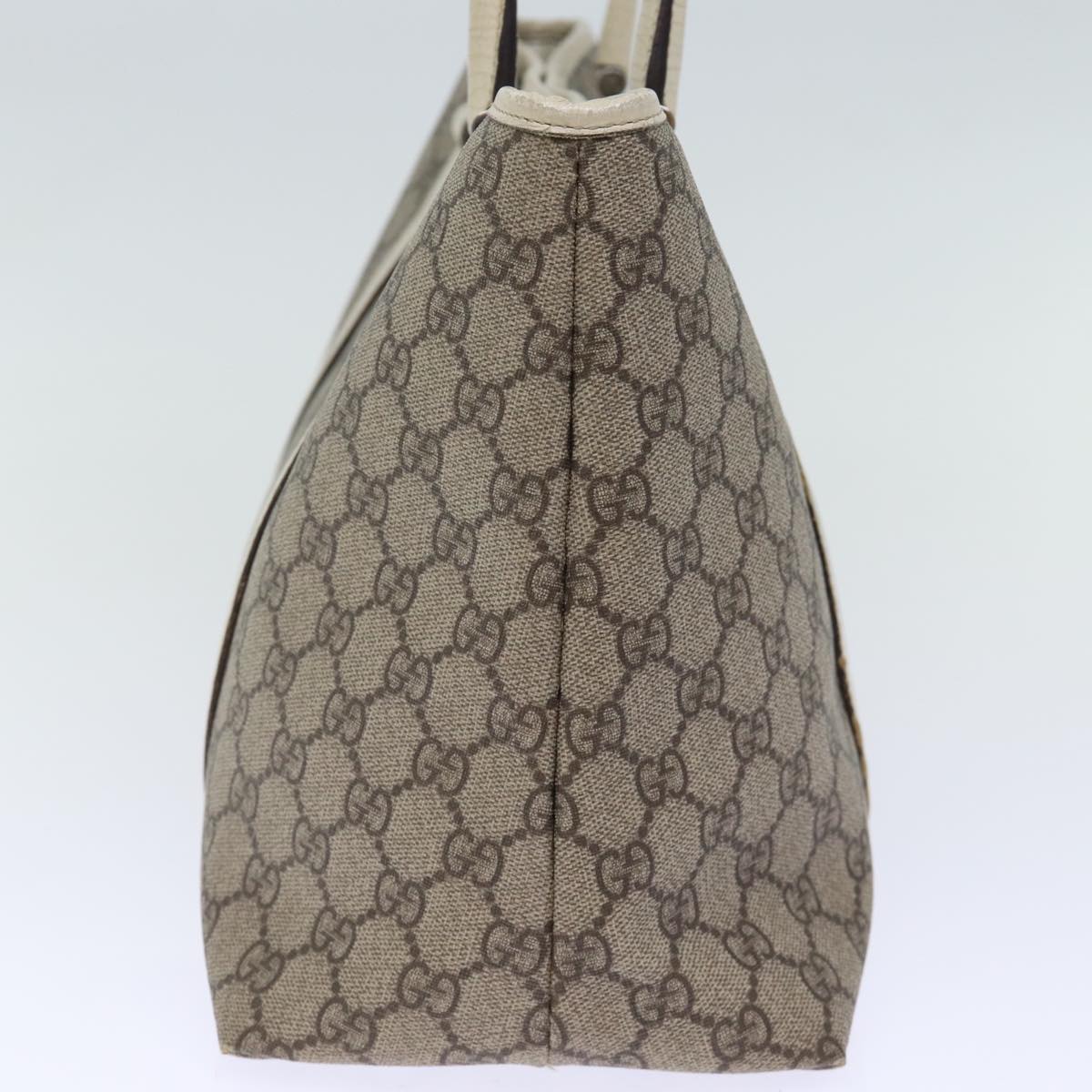 GUCCI GG Supreme Tote Bag PVC Beige 114595 yk12126