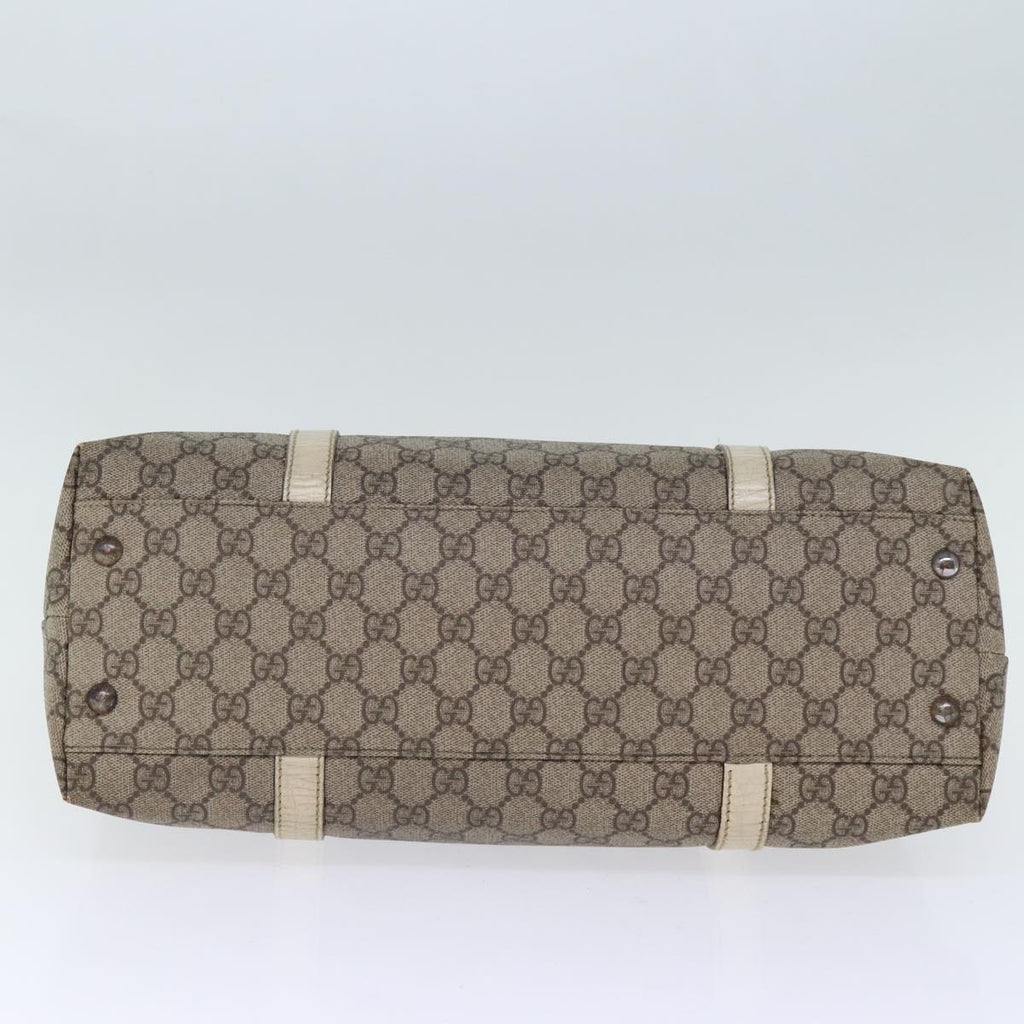 GUCCI GG Supreme Tote Bag PVC Beige 114595 yk12126