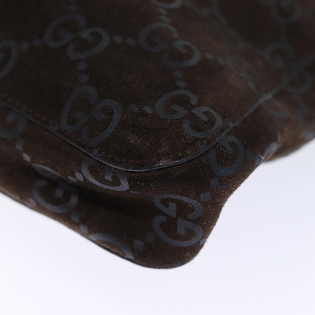 GUCCI GG Canvas Shoulder Bag Brown yk12159