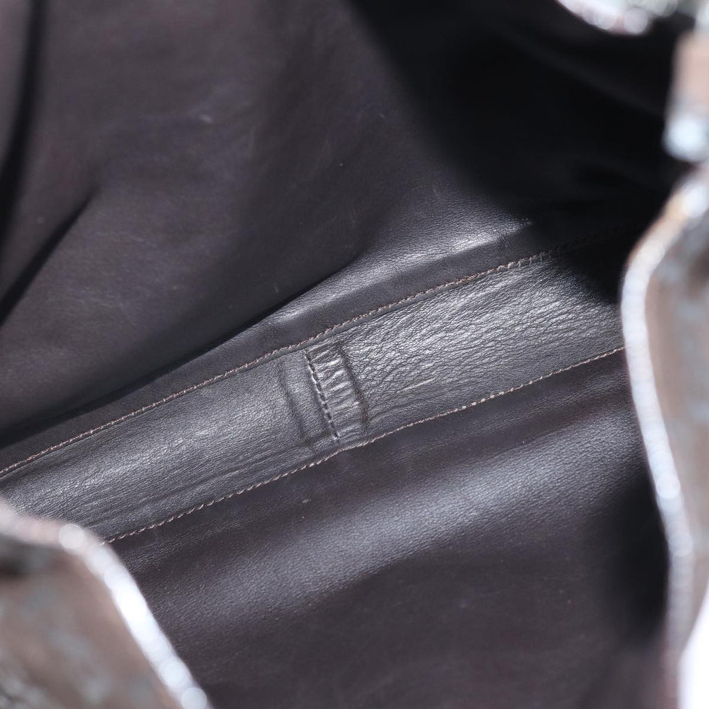 GUCCI GG Canvas Shoulder Bag Brown yk12159