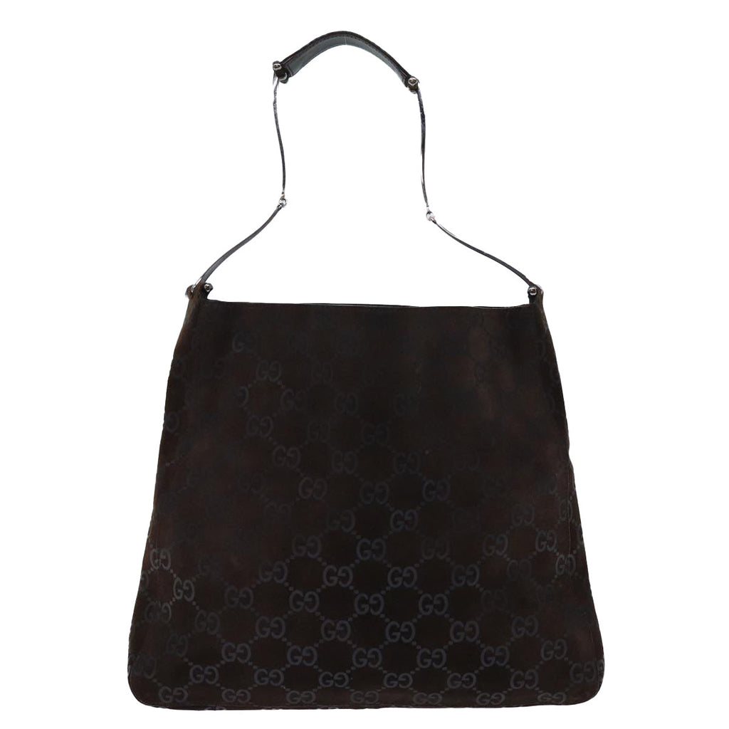 GUCCI GG Canvas Shoulder Bag Brown yk12159