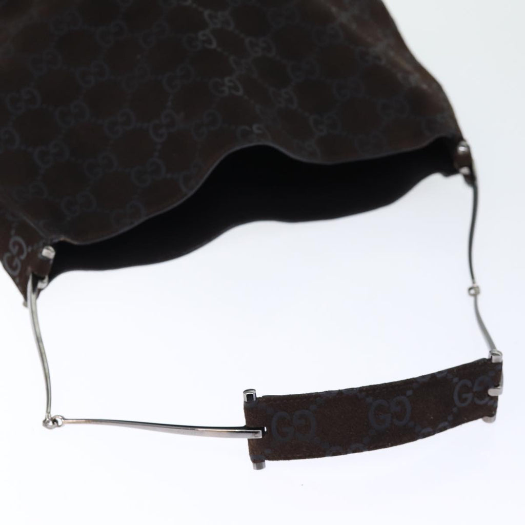 GUCCI GG Canvas Shoulder Bag Brown yk12159