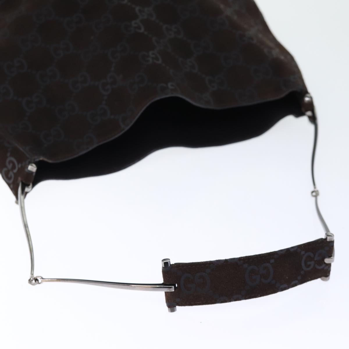 GUCCI GG Canvas Shoulder Bag Brown yk12159