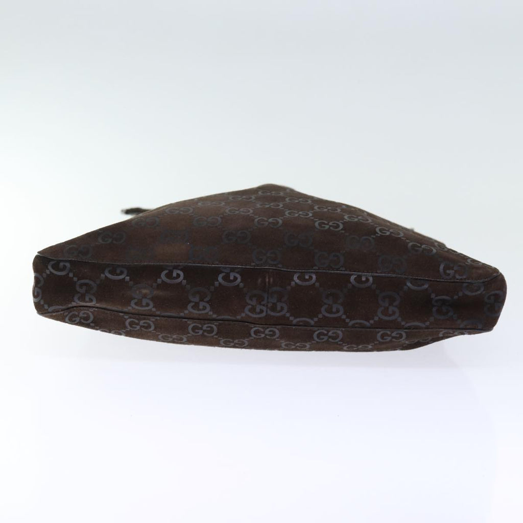 GUCCI GG Canvas Shoulder Bag Brown yk12159