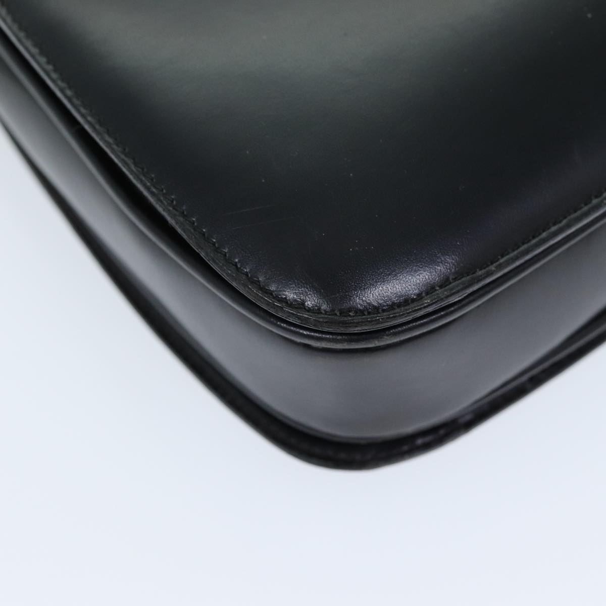 GUCCI Hand Bag Leather Black yk12169