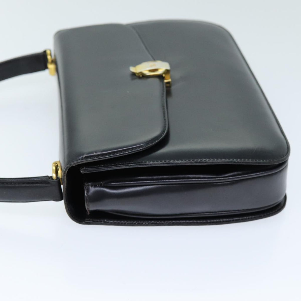 GUCCI Hand Bag Leather Black yk12169