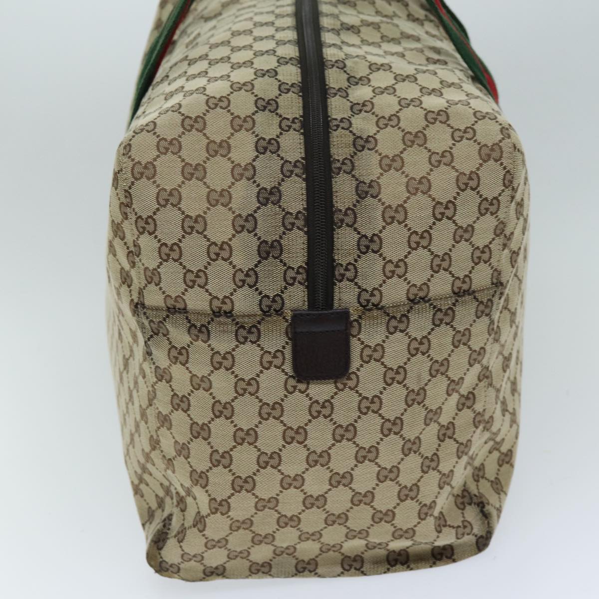 GUCCI GG Canvas Web Sherry Line Boston Bag Beige Green Red 146310 yk12176
