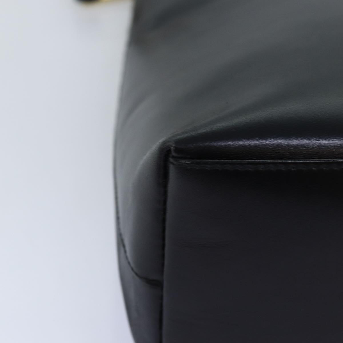 GUCCI Bamboo Shoulder Bag Leather Black 001 3007 yk12185