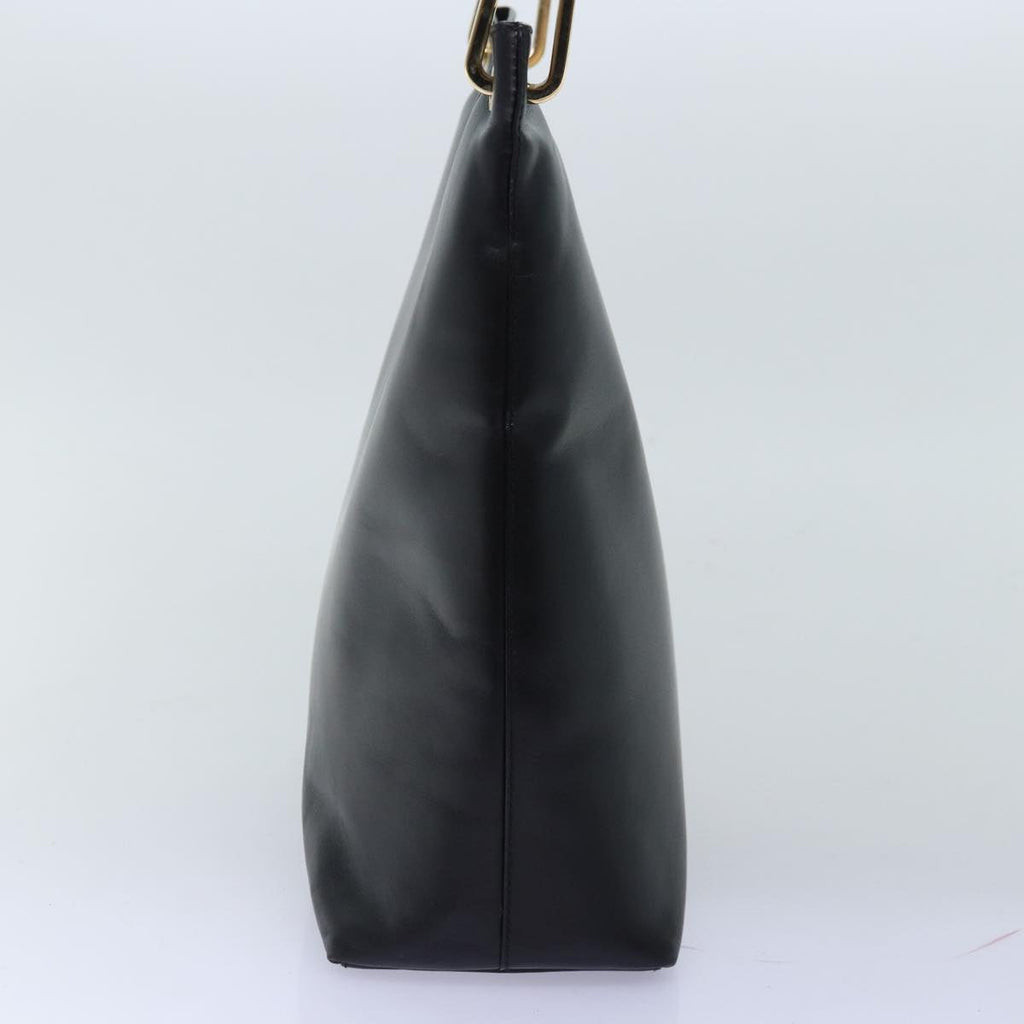 GUCCI Bamboo Shoulder Bag Leather Black 001 3007 yk12185