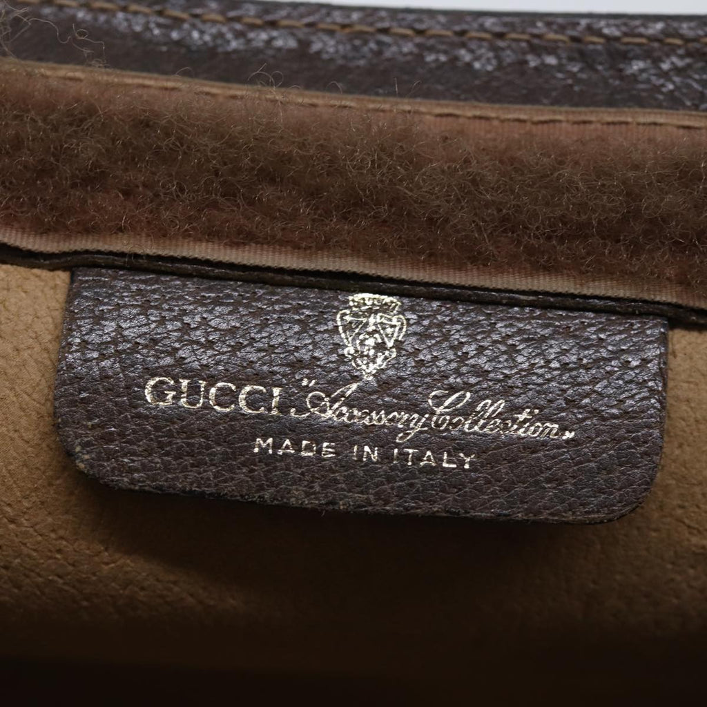 GUCCI GG Supreme Web Sherry Line Clutch Bag PVC Beige Red 89 01 002 yk12307