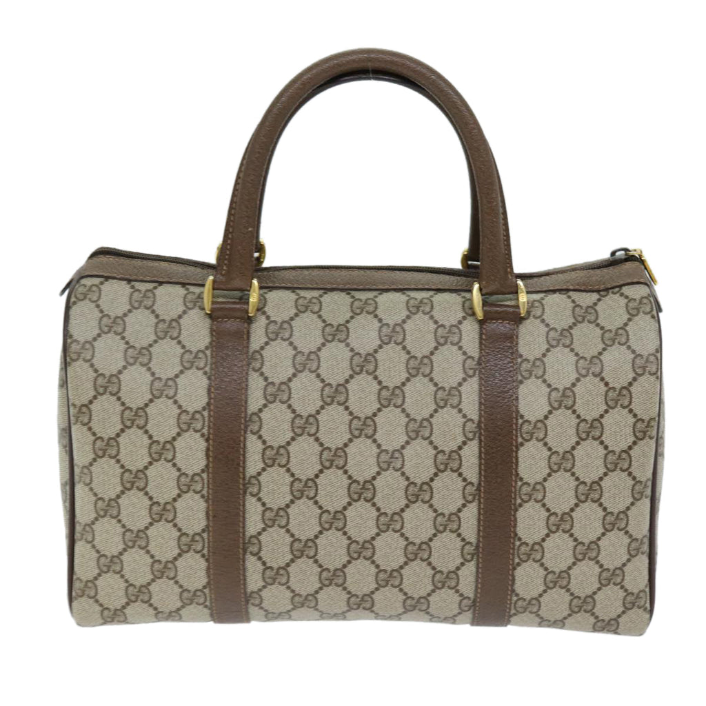 GUCCI GG Supreme Web Sherry Line Boston Bag PVC Beige Red 40 02 007 yk12310