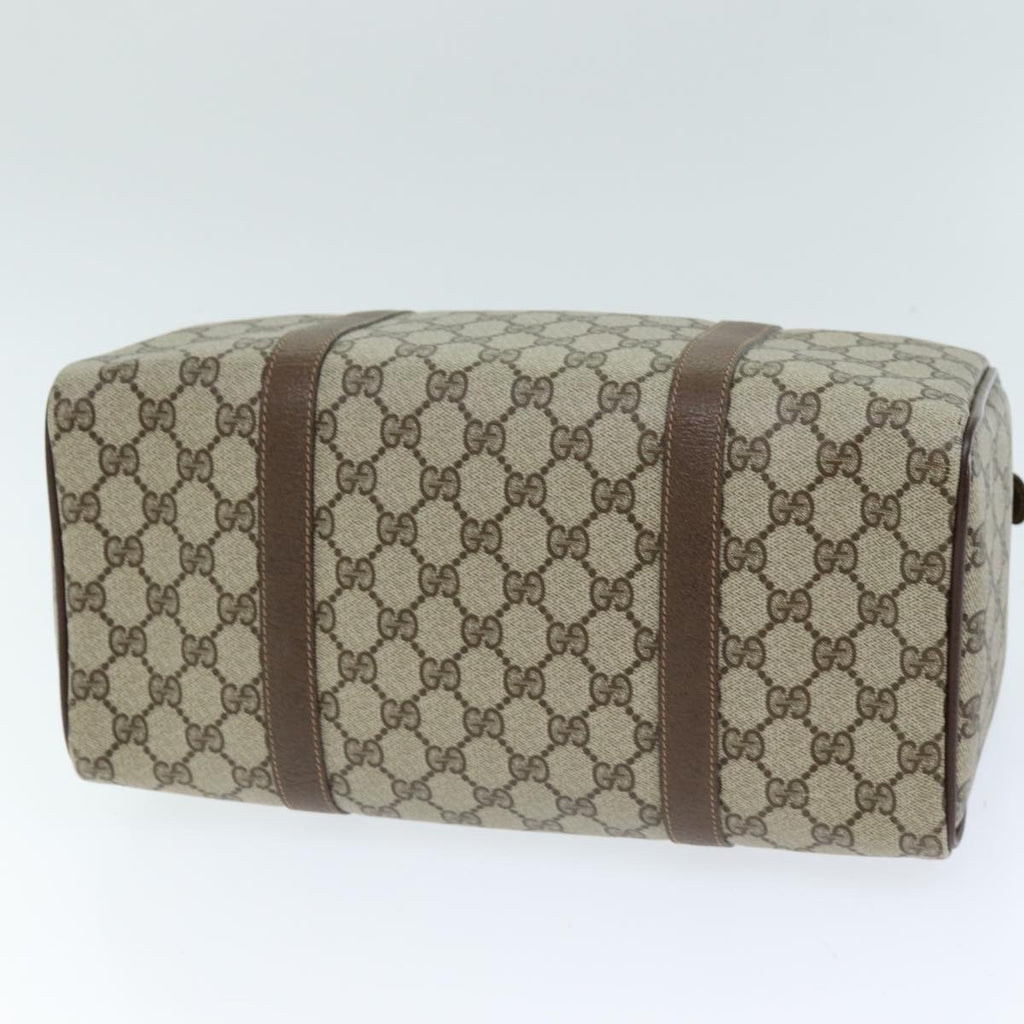 GUCCI GG Supreme Web Sherry Line Boston Bag PVC Beige Red 40 02 007 yk12310