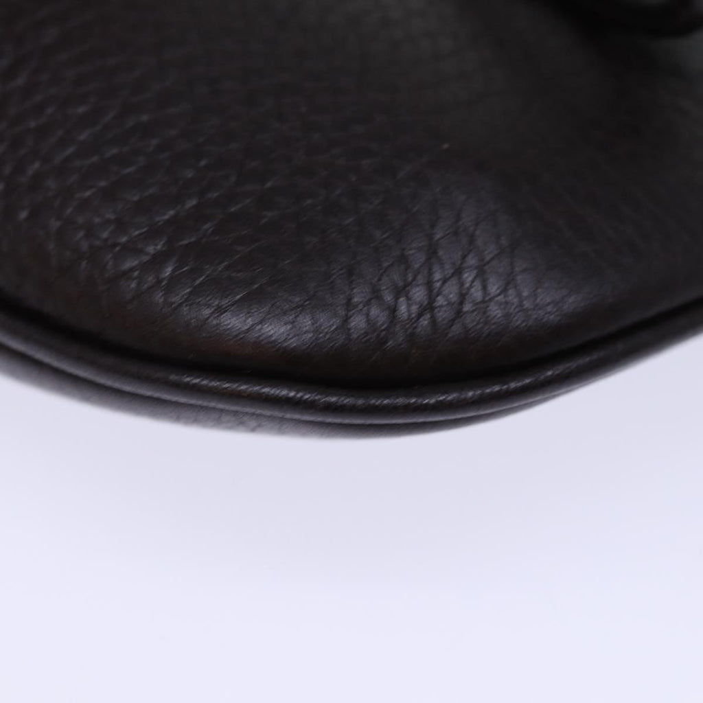 GUCCI Pouch Leather Brown 252041 yk12312