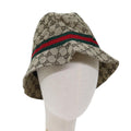 GUCCI GG Canvas Web Sherry Line Hat XL Beige Red Green yk12321