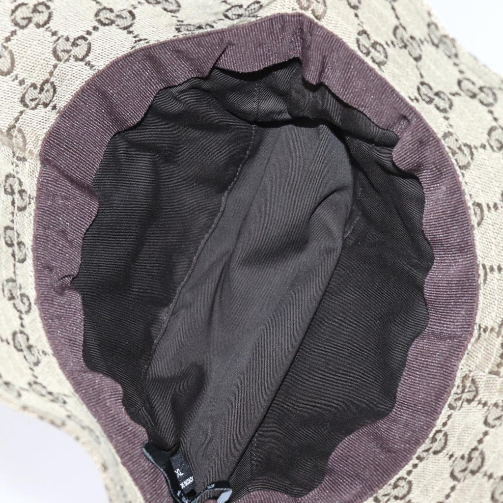 GUCCI GG Canvas Web Sherry Line Hat XL Beige Red Green yk12321