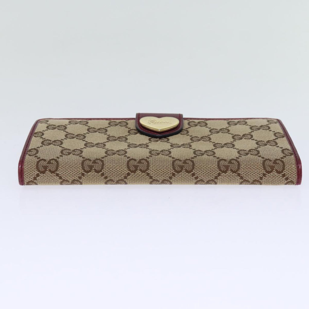GUCCI GG Canvas Long Wallet Beige 203550 yk12329