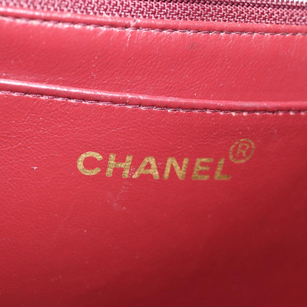 CHANEL Diana Matelasse Chain Shoulder Bag Lamb Skin Black CC yk12418A