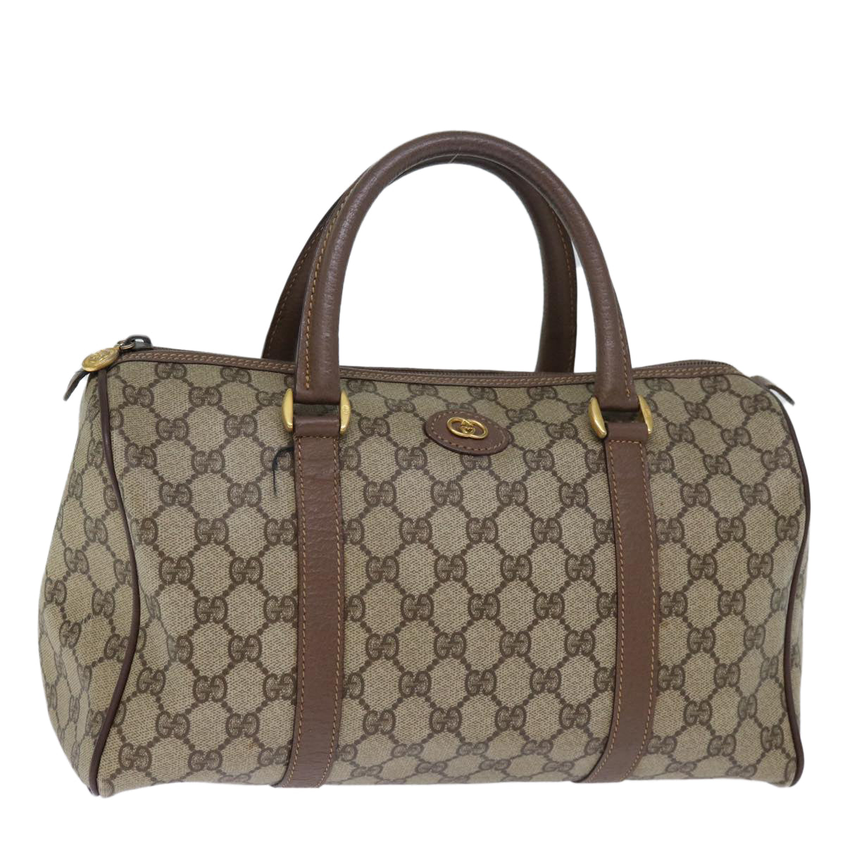 GUCCI GG Supreme Boston Bag PVC Beige 002 615 6842 yk12423
