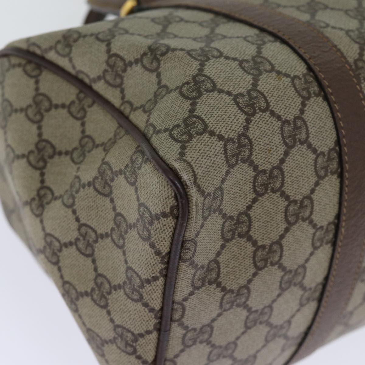 GUCCI GG Supreme Boston Bag PVC Beige 002 615 6842 yk12423