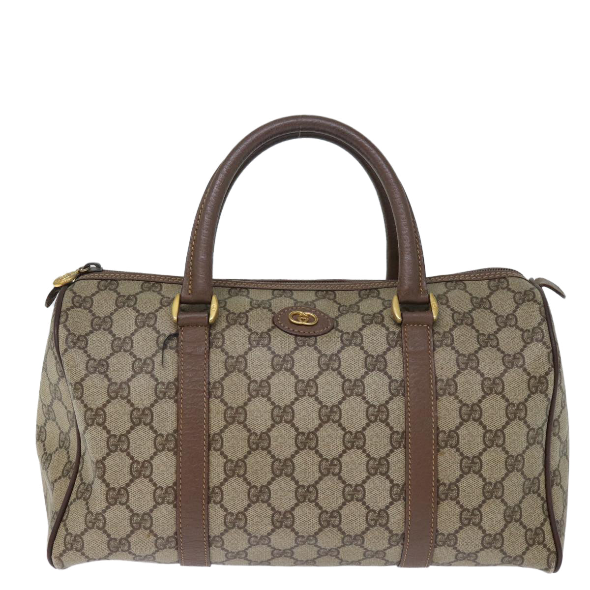GUCCI GG Supreme Boston Bag PVC Beige 002 615 6842 yk12423