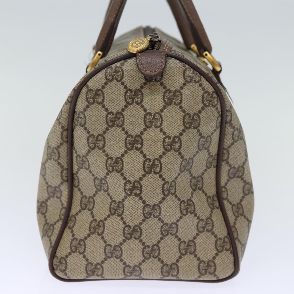 GUCCI GG Supreme Boston Bag PVC Beige 002 615 6842 yk12423