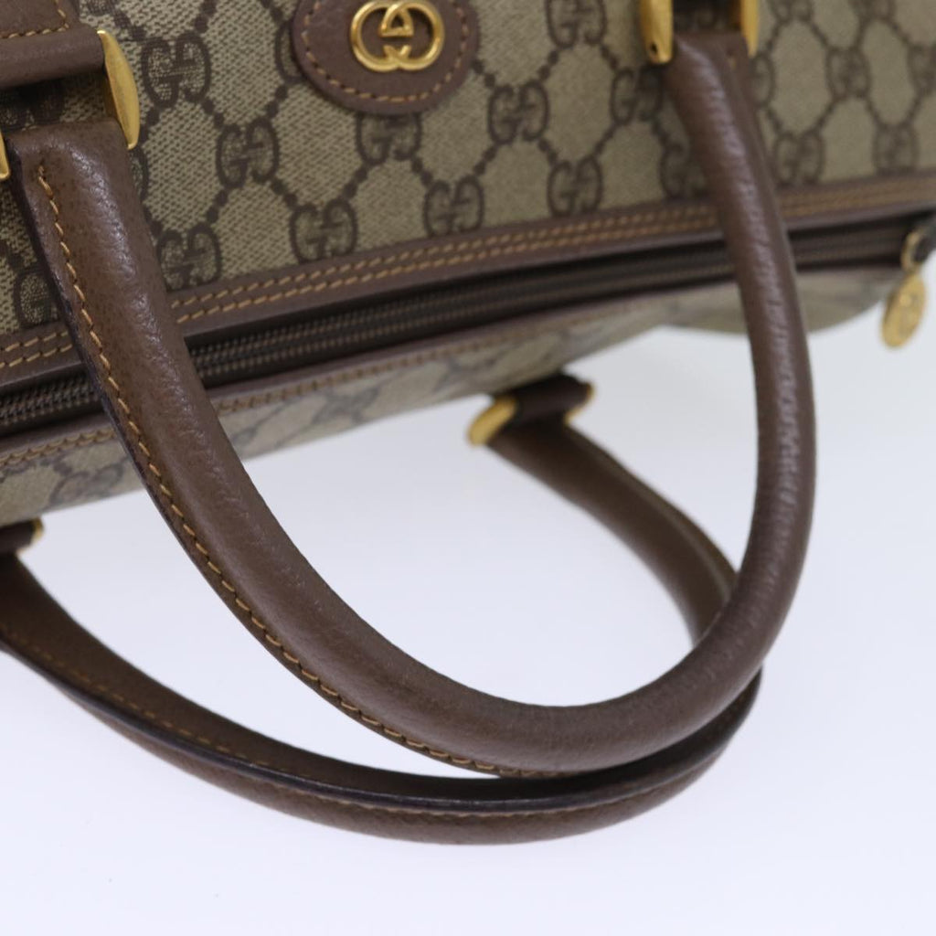 GUCCI GG Supreme Boston Bag PVC Beige 002 615 6842 yk12423