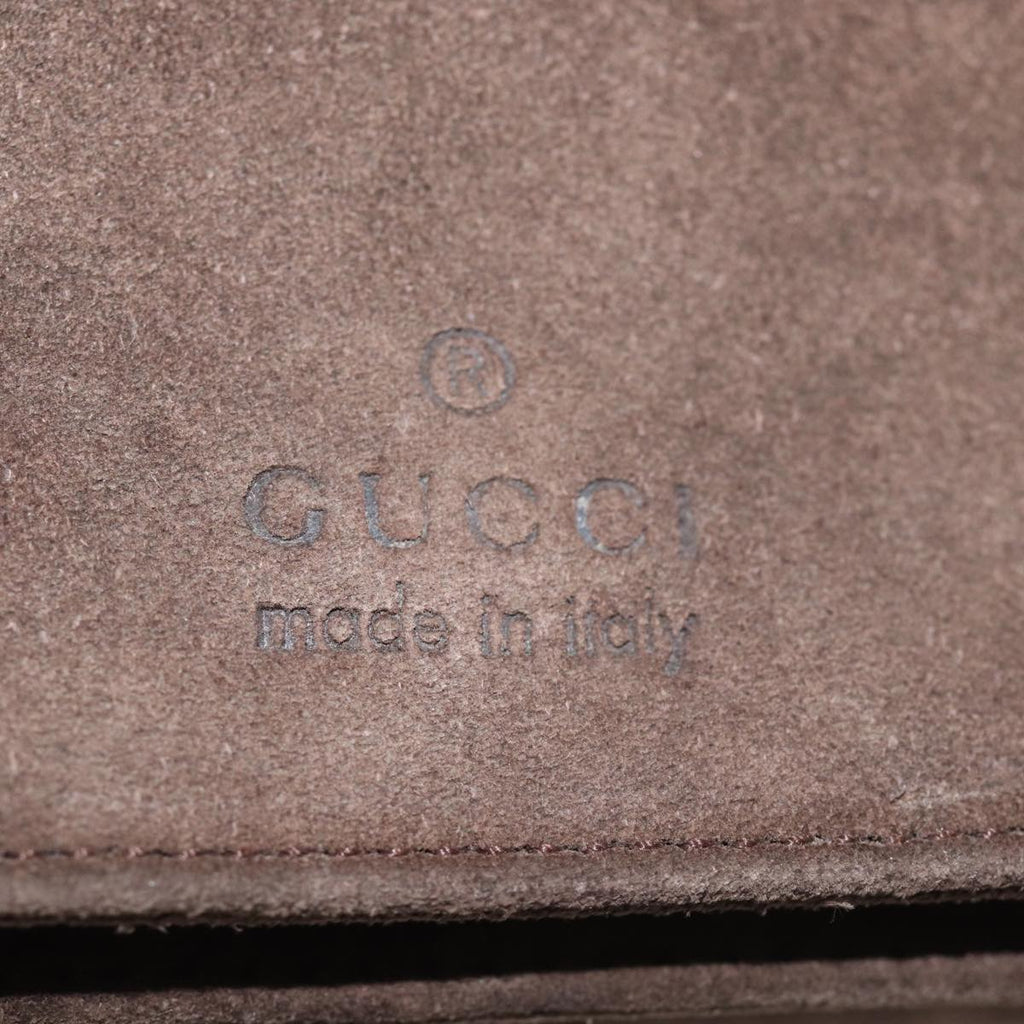 GUCCI Bamboo Shoulder Bag Suede Brown 001 3239 yk12441