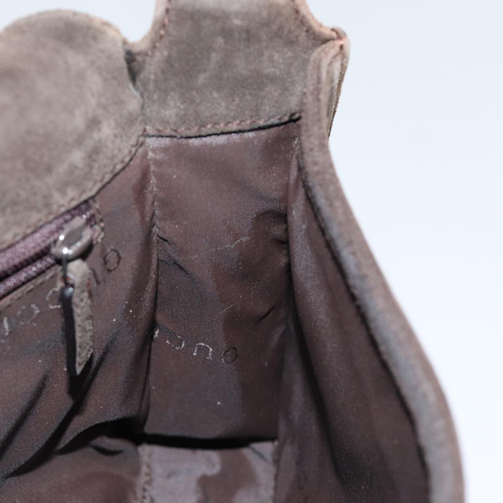 GUCCI Bamboo Shoulder Bag Suede Brown 001 3239 yk12441