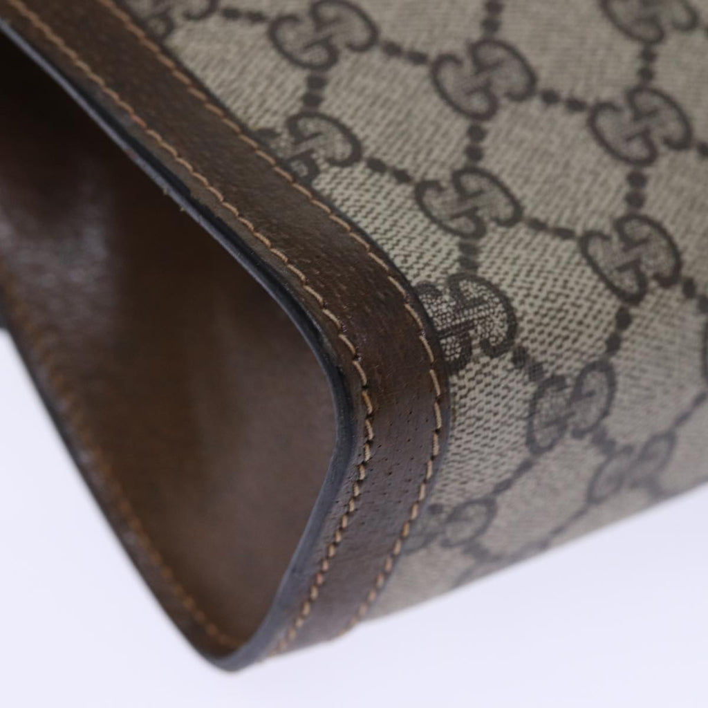 GUCCI GG Supreme Web Sherry Line Clutch Bag Beige 41 014 3087 25 yk12462