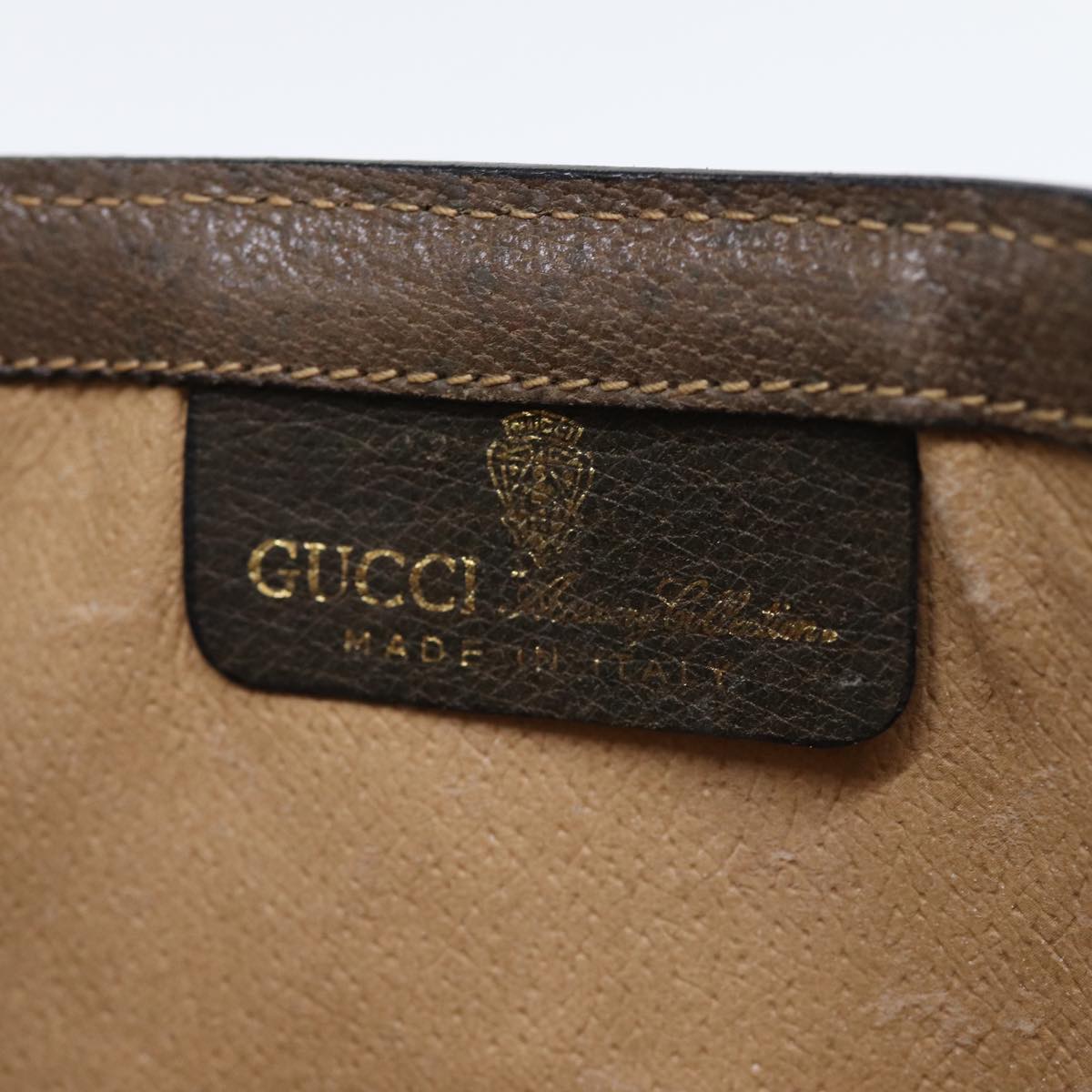 GUCCI GG Supreme Web Sherry Line Clutch Bag Beige 41 014 3087 25 yk12462