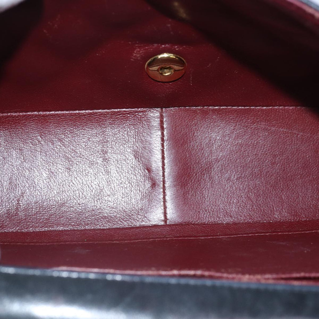 CHANEL Diana Matelasse Chain Shoulder Bag Lamb Skin Black CC yk12474