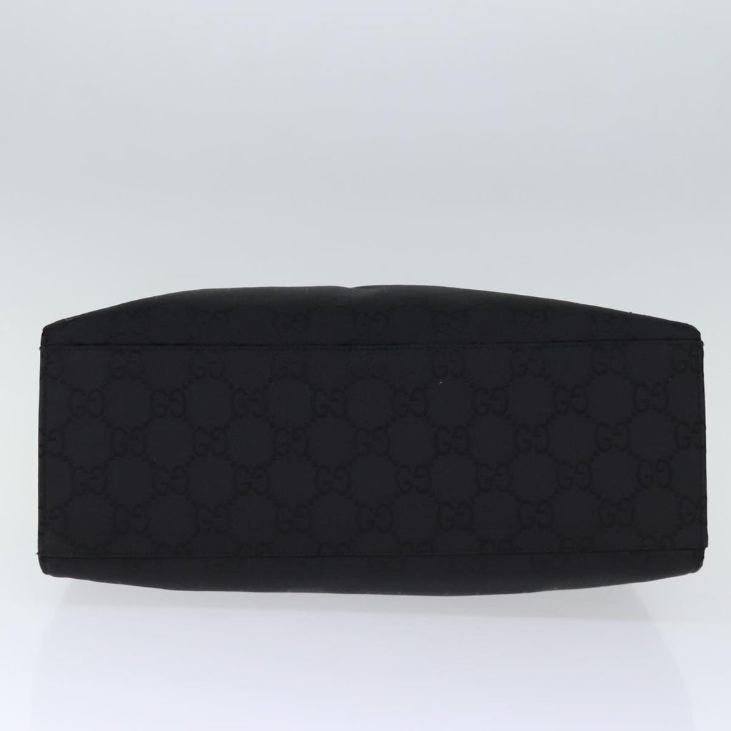 GUCCI Bamboo GG Canvas Hand Bag Black 002 1010 yk12489