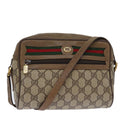 GUCCI GG Supreme Web Sherry Line Shoulder Bag Red Beige 56 02 087 yk12506