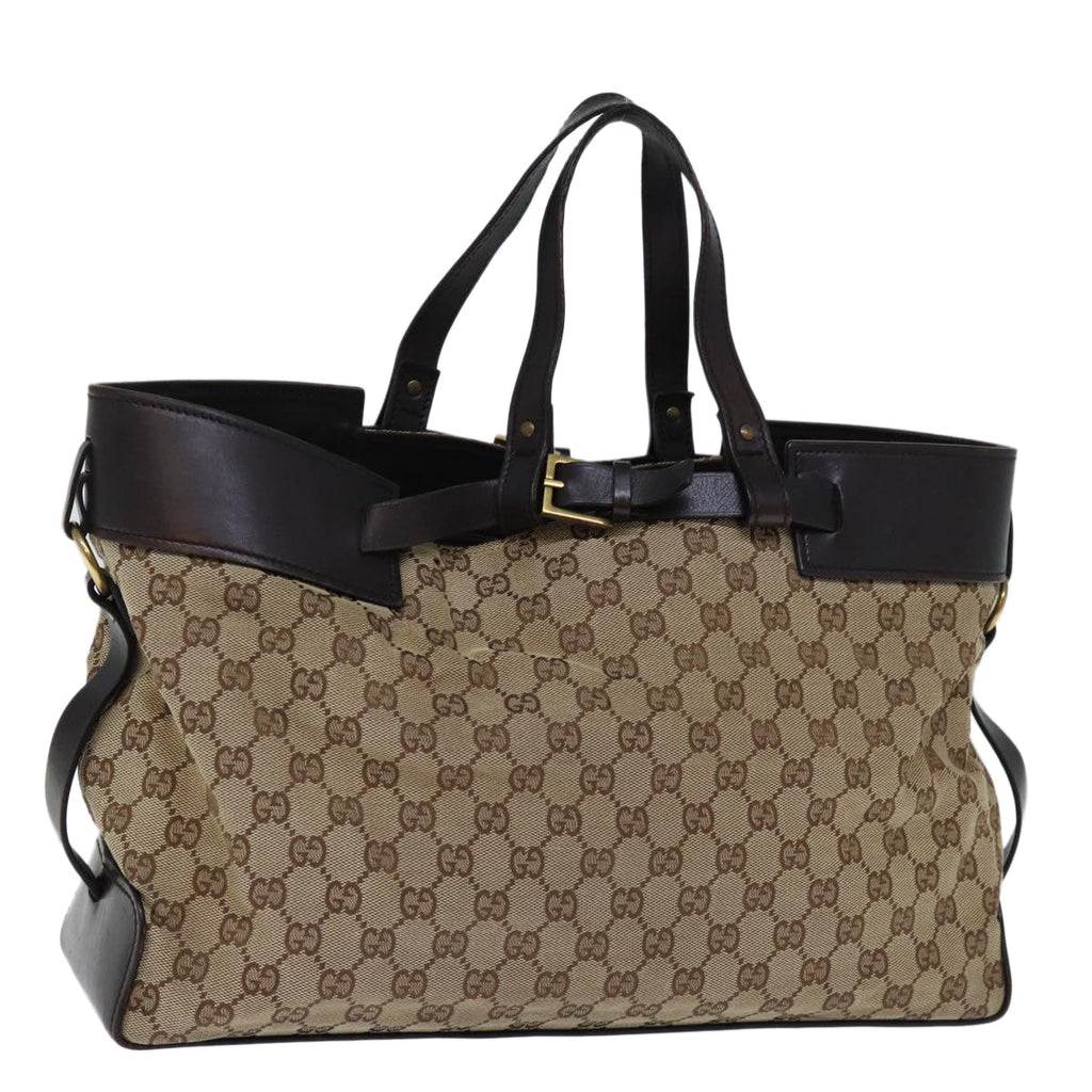 GUCCI GG Canvas Tote Bag Beige 106251 yk12513