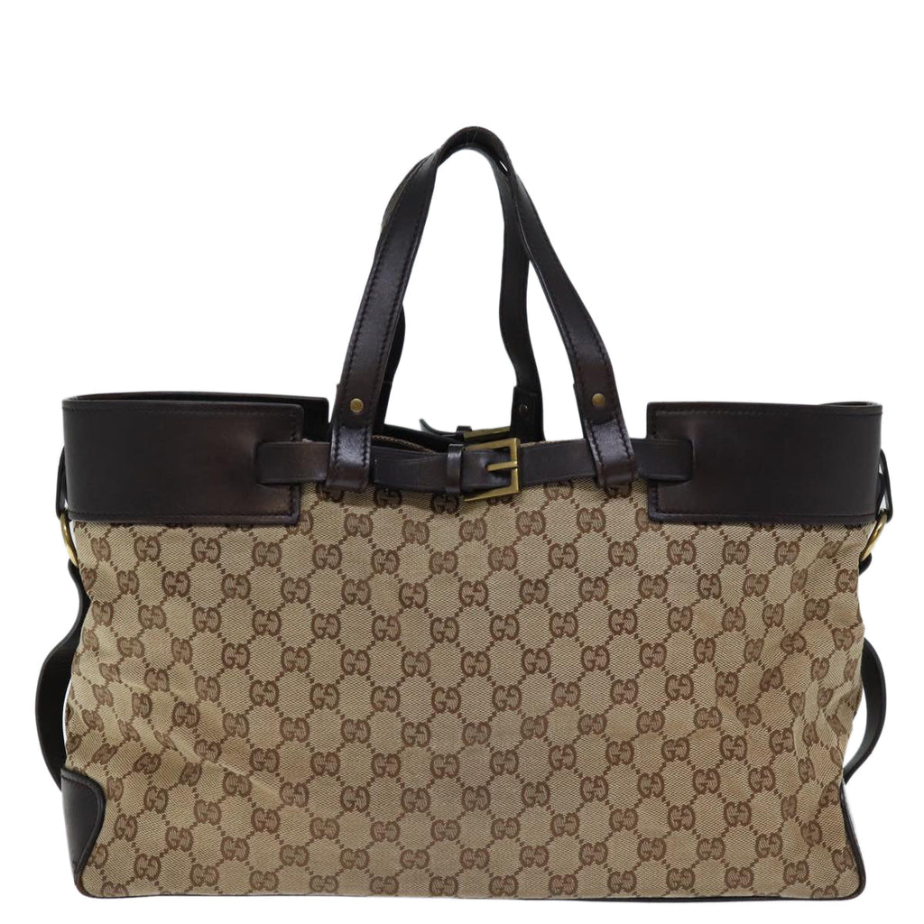 GUCCI GG Canvas Tote Bag Beige 106251 yk12513